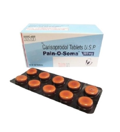 Pain O Soma 500mg (Pain Killer) Tablet Treat Muscle Relaxant