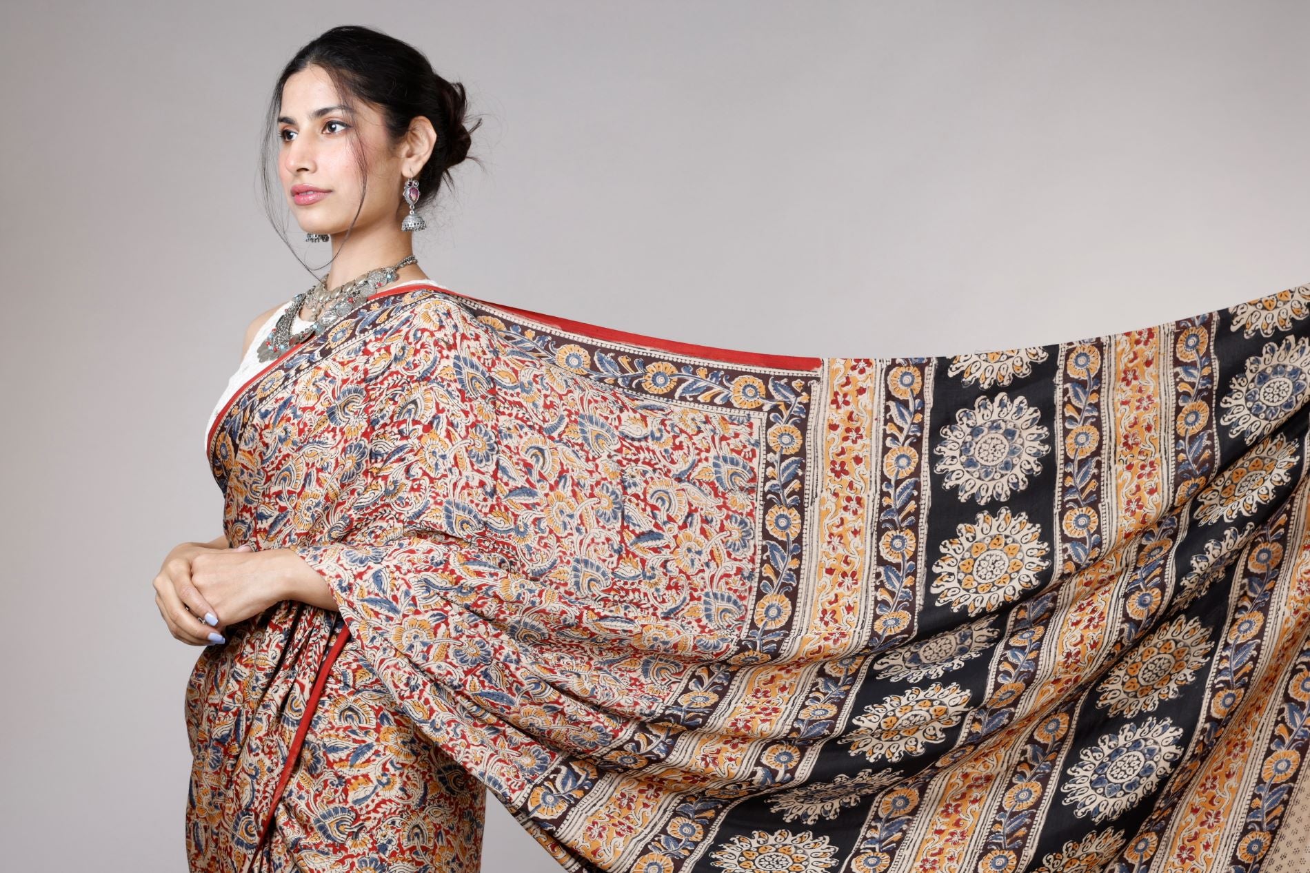 Chanderi Silk Sarees | Buy Hand Block Print Sarees Online In India – House Of Elegance - Style That Inspires